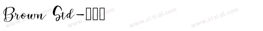 Brown Std字体转换